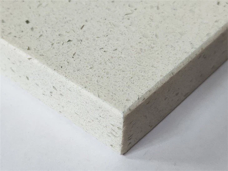 Fine Grain White Shimmer Quartz Stone Slab (4)