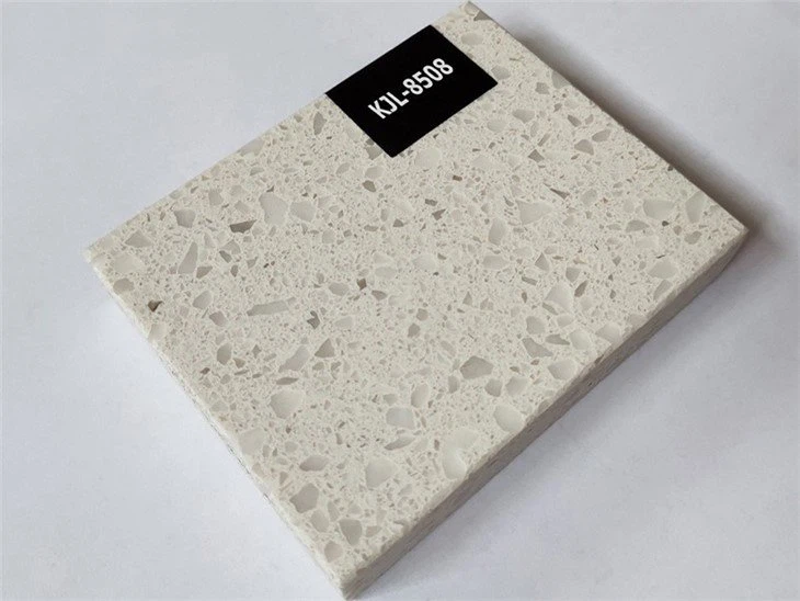 Iced White quartz stone slab (3)