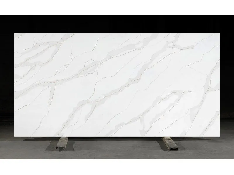 Marble Effect Calacatta Gold Quartz Slab