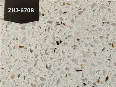 Laje de pedra de quartzo branco artificial