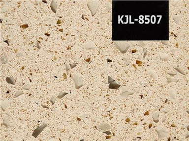 Laje de pedra de quartzo de cristal de cor bege