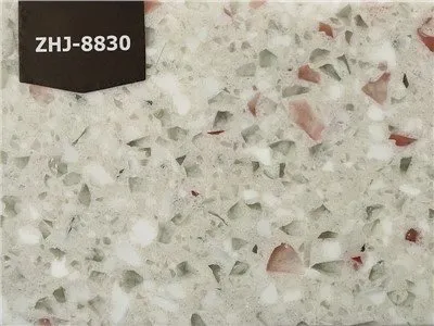 Laje de pedra de quartzo de vidro projetada