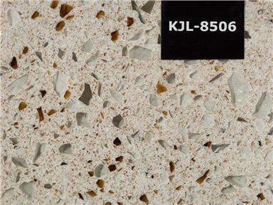 Laje de pedra de quartzo com vidro reciclado