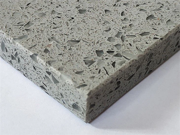 Sparkling Gray Quartz Stone Slab  (3)