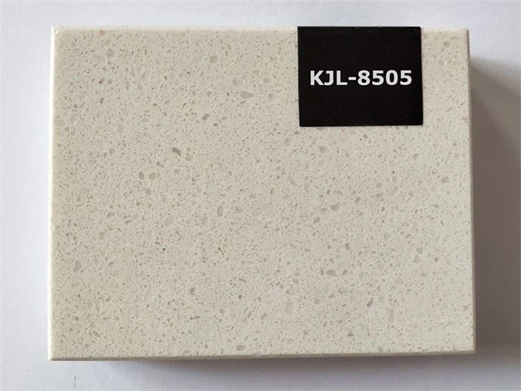 White Small Grain Quartz Stone Slab