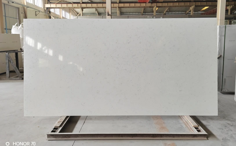 Laje de pedra de quartzo Carrara novo estilo